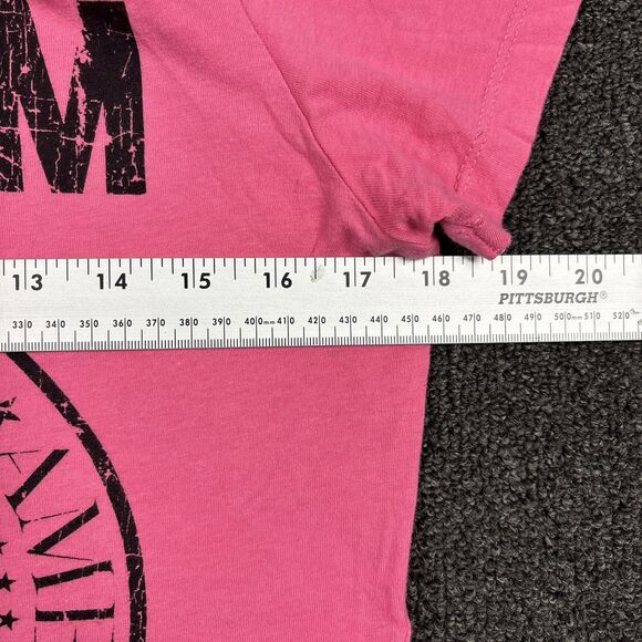 Howitzer Mfg Patriot Womens T-Shirt Pink American Short Sleeve Size Medium - Picture 6 of 6